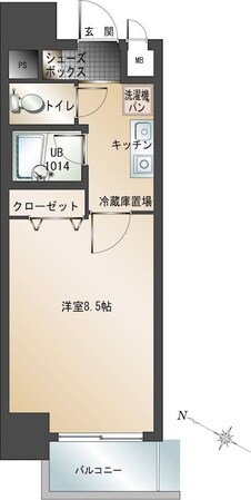 エンクレスト博多駅南の物件間取画像